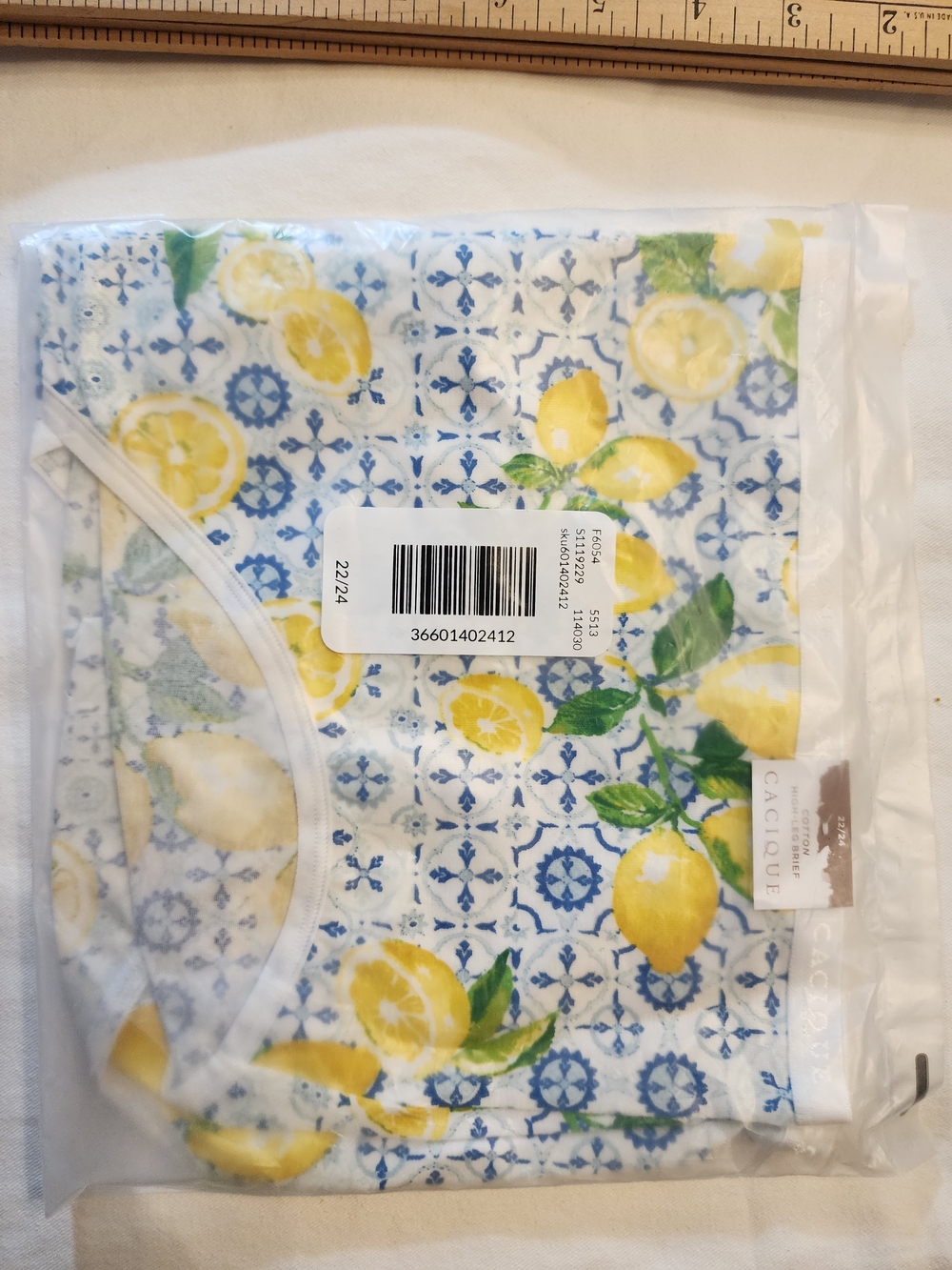 Cacique Lemon Print Panties Briefs 22/24
